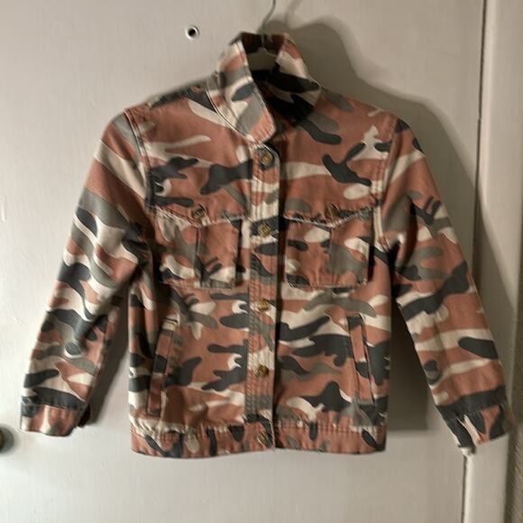 Zara Kid’s Camouflage Jacket 10 Utility Fall Faded Look Dopamine Classic Casual - Picture 5 of 12